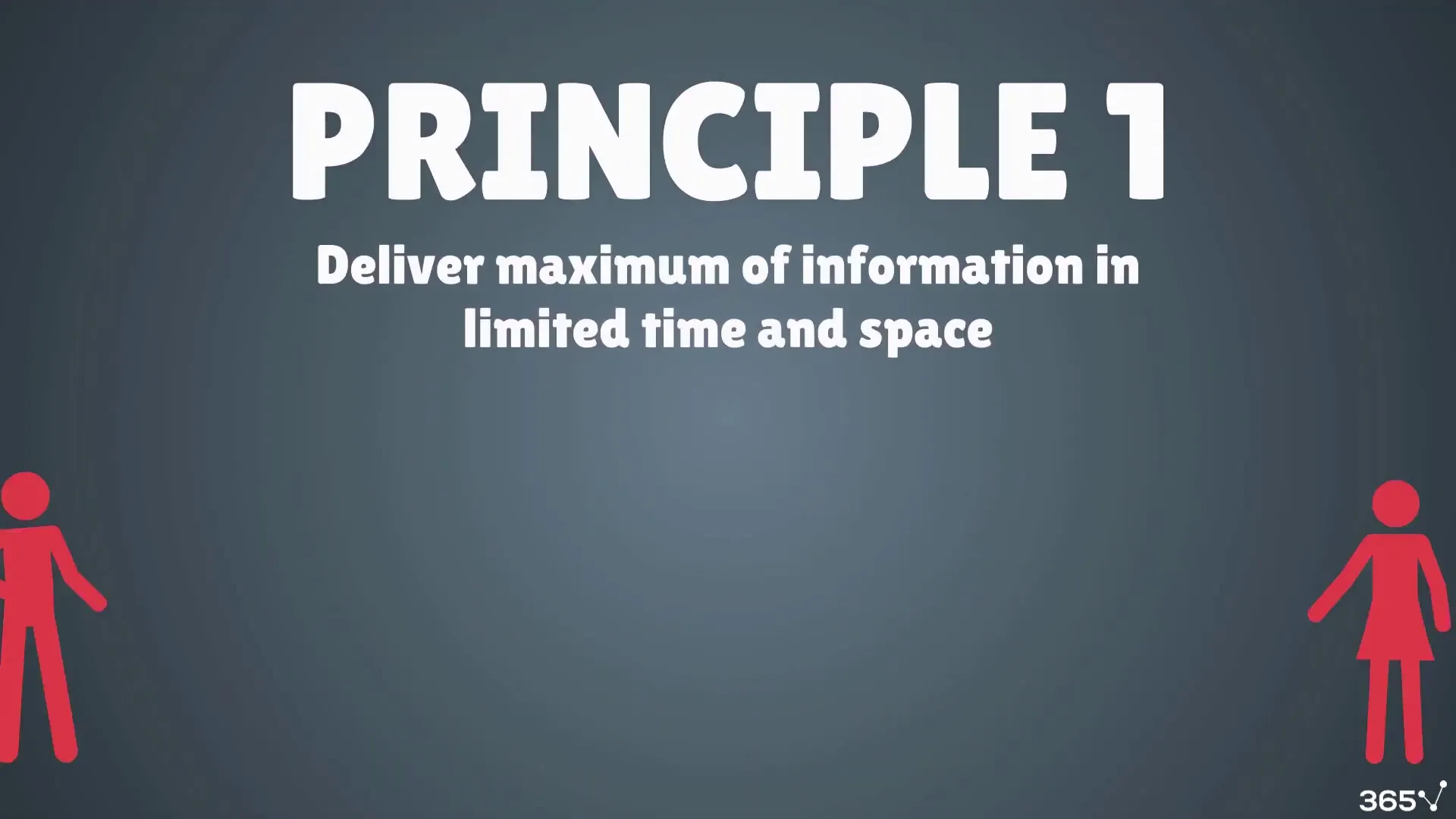 שקף מצגת עם מידע ברור וממוקד